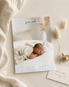 Personalised Baby Name Photo Print – Minimal Nursery