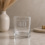 Personalised Aged to Perfection Whisky Glass