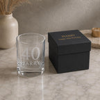 Personalised Milestone Birthday Whisky Glass – Name & Age