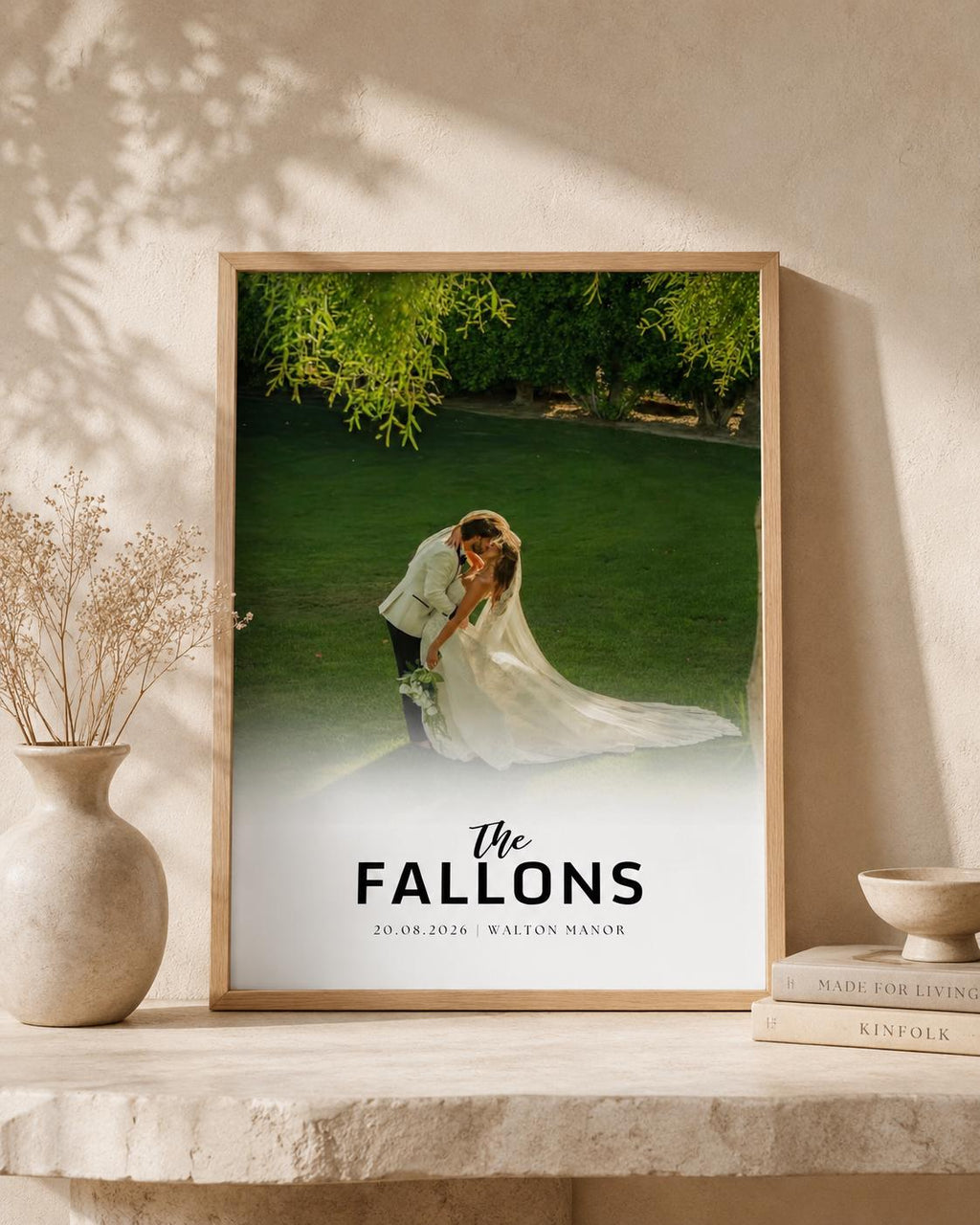 Personalised Wedding Surname Photo Print