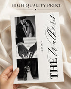 Personalised 3-Photo Wedding Collage Print