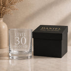 Personalised Level Unlocked Whisky Glass