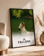 Personalised Wedding Surname Photo Print