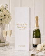 Personalised Wedding Champagne Bottle Gift Box