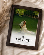 Personalised Wedding Surname Photo Print