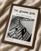 Personalised Wedding Newspaper Photo Print