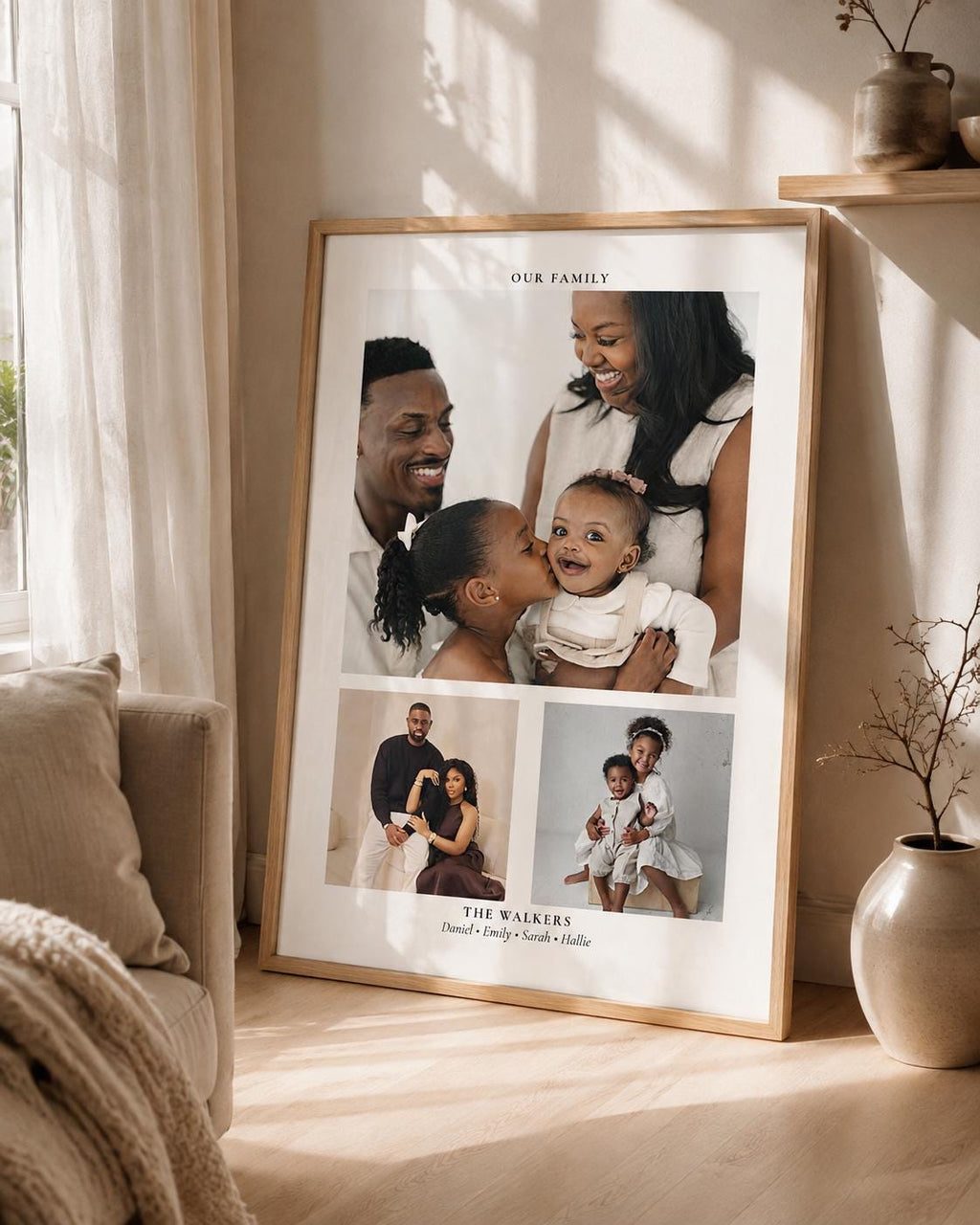 Personalised Family Photo Collage Print