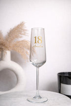 Personalised 18th Birthday Champagne Flute