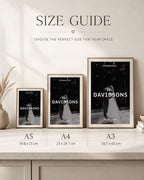 Personalised Newlywed Surname Photo Print