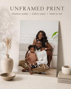 Personalised Family Surname Photo Print