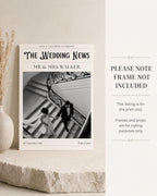 Personalised Wedding Newspaper Photo Print
