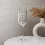Personalised Mr & Mrs Champagne Flutes – Surname & Date