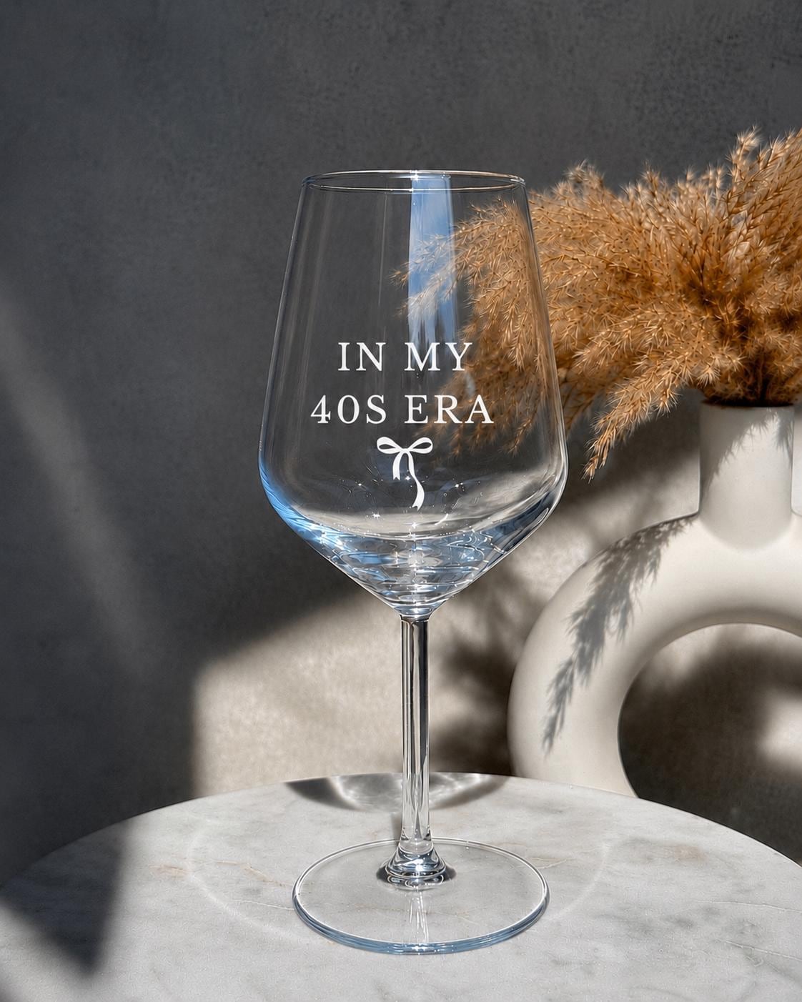 In My 40s Era Wine Glass